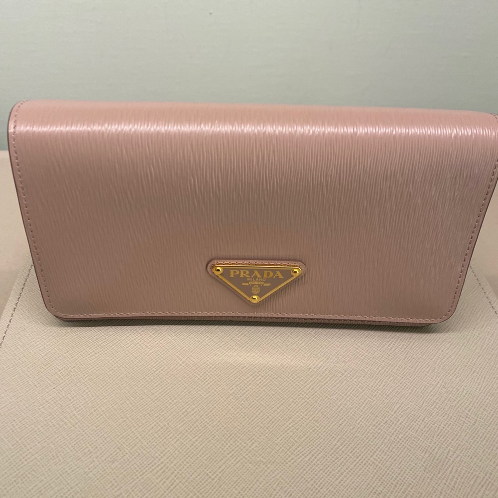 Small Prada crossbody/wallet on a chain